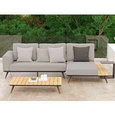 Gartenlounge «Jason», Teakholz, Armteil rechts