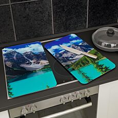 MAXIMEX Abdeckplatte 3-in-1 «Bergsee», 2er-Set