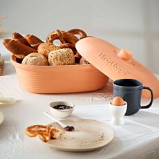 Boîte à pain Mäser avec couvercle, en argile naturelle