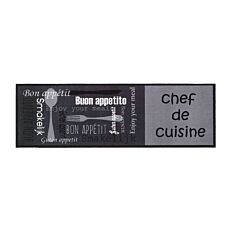 Tapis de cuisine Cook&Wash «Chef de cuisine», antidérapant, 50x150 cm