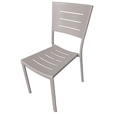 Chaise «Playa», empilable gris