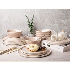 Vaisselle Baros, 18 pièces, pour 6 personnes rose