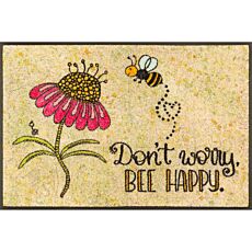 Paillasson Rollin'Art « Bee Happy », 50x75 cm
