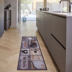 Tapis de cuisine Cook&Wash avec motif de cœurs