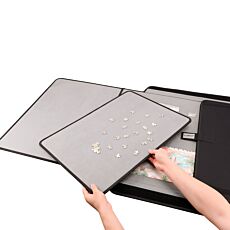 Puzzleboard-Koffer, für Puzzles bis 1500 Teile, mit Sortierschalen