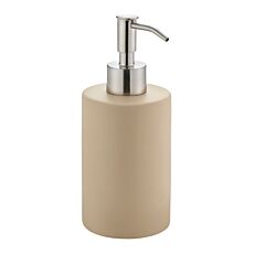 Distributeur de savon diaqua Zylo en céramique mate, design moderne - beige