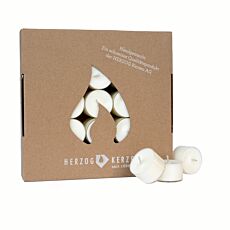 50 bougies à réchaud en cire de soja et de coco, durables, au parfum neutre