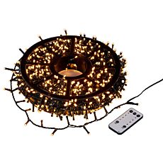 Guirlande lumineuse sur enrouleur, 50 m, 500 LED, et 8 modes d'éclairage