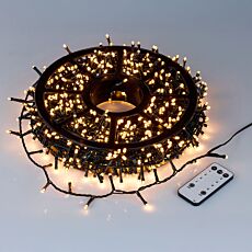 Guirlande lumineuse sur enrouleur, 30 m, 1000 LED, avec télécommande et minuterie