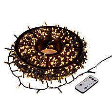 Guirlande lumineuse sur enrouleur, 30 m, 1000 LED, avec télécommande et minuterie