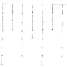 Rideau lumineux Étoiles, 100 LED, 2x0,5 m, avec 8 modes d'éclairage et câble transparent