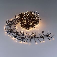 Guirlande lumineuse Cluster, blanc chaud, adéquate pour l'extérieur