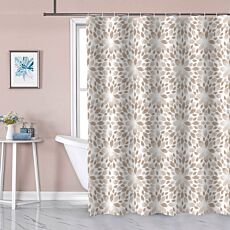 Textil-Duschvorhang «Ornament», mit Ringen