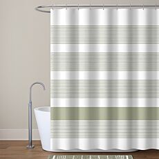 Rideau de douche en tissu « Rayures »