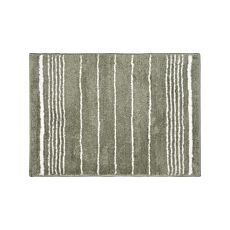 Tapis de bain « Dessin à rayures », blanc-réséda