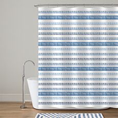 Rideau de douche «Aspect rayé»