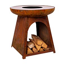 Braséro Feu du Jardin Top Up, avec compartiment à bois