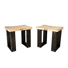 Tabouret en bois Feu du Jardin Convi, empilable
