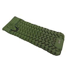 Natte isolante/matelas gonflable avec pompe à pied intégrée, gonflable en 30 secondes vert