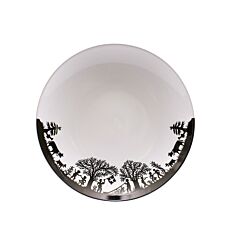 Scherenschnitt Teller-Set «Bergchilbi», 4-teilig, Ø 21 cm