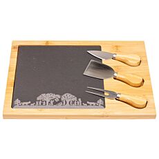 Planche à fromages Fête à l'alpage, avec couverts à fromage
