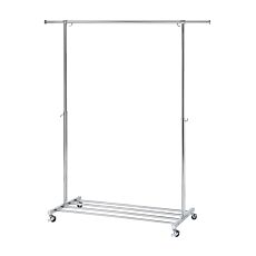 Portemanteau « Extend », extensible avec roulettes et range-chaussures, charge maximale 80 kg