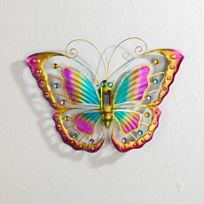 Papillon solaire à LED, avec détecteur crépusculaire, résistant aux intempéries