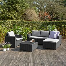 Keter Lounge-Set «Moorea», aus recyceltem Kunststoff, wetterfest
