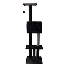 Arbre à chat « Salem », hauteur 140 cm, avec troncs en sisal et niche confortable