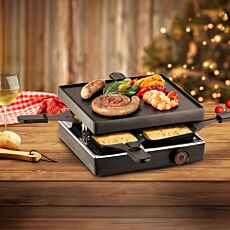 Trisa Raclette-Grill Style 4, für 4 Personen, mit Alugussplatte