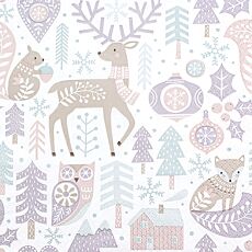 Serviettes « Scandi Pattern Pure », 20 pièces, 3 couches, 33x33 cm