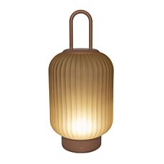 Lanterne en verre avec fonction tactile, intensité réglable, 3 couleurs de lumière, USB-C