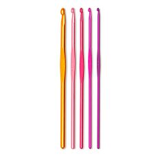 Prym Set de crochets « AluColor », 5 tailles, légers