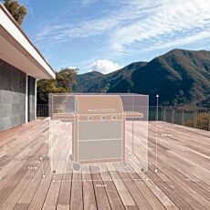 Housse de protection pour barbecue à gaz 6+1 brûleurs, «Oxford 600D»