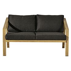 2-Sitzer Sofa «Paris», Aluminium in Holzoptik