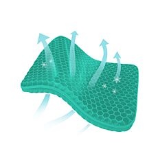Coussin d'assise Dreamolino SoftSitter, structure alvéolaire en gel