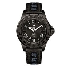 Trauffer montre pour hommes, avec motif brodé et verre saphir