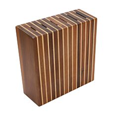 Messerblock aus Akazienholz, für 6 Messer, kompakt und standfest