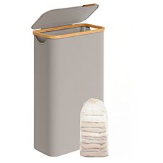 SONGMICS Wäschekorb mit Deckel «65L», herausnehmbarer Wäschesack