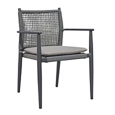 Armlehnstuhl «Sakura», wetterfestes Kissen, Aluminiumgestell