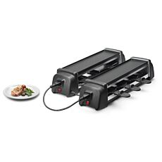 Grill à raclette Ohmex Connect, raccordable, pour 8 personnes