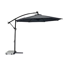 Parasol déporté, éclairage LED et protection UV50+, Ø 3 m