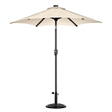 Parasol avec éclairage LED, UV50+, Ø 270 cm