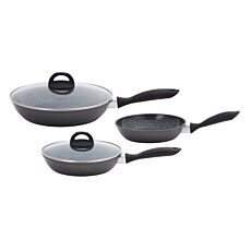 Pfannenset «Pisa», 5-teilig, mit Antihaftbeschichtung, für alle Herdarten