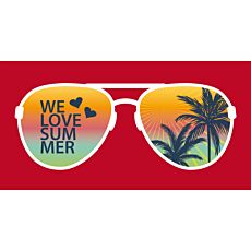 Egeria Strandtuch «Sunglasses», 90 x 180 cm