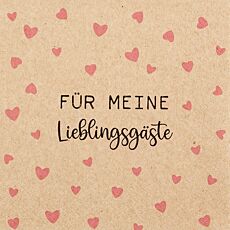 Servietten «Meine Lieblingsgäste», 20 Stück, Recycling-Tissue, 33 x 33 cm