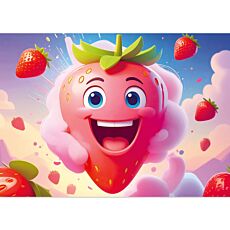 Papiertischset «Strawberry Explosion», 25 Blatt, mit Duftlack