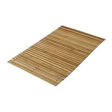 Tapis de bain Kleine Wolke «Level», bambou, 50x80 cm