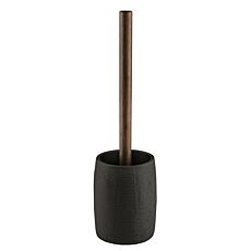 Garniture de brosse de WC Kleine Wolke «Harper», polyrésine et bambou, Ø 9,8 cm