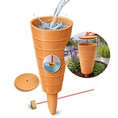 Système d'irrigation Bio Green «HydroCone» Réservoir d'eau en argile de 1,8 l pour plantes brun